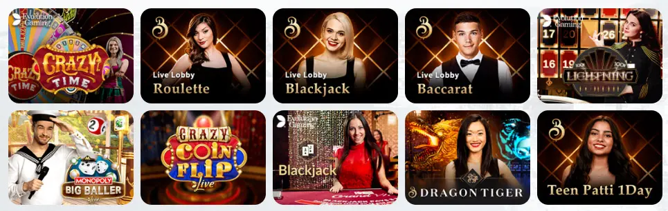 Jeux de casino en direct GREENLUCK CASINO