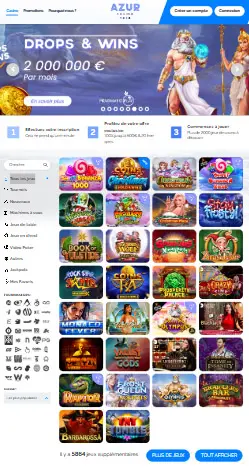 l'application et interface Greenluck Casino